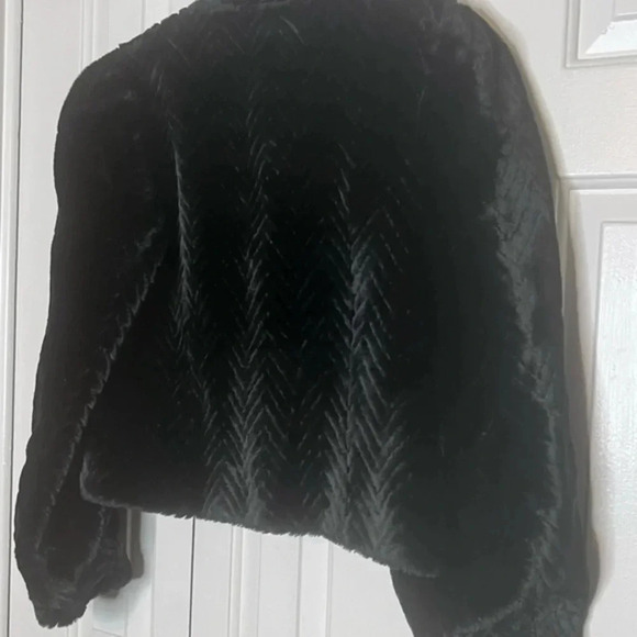 Harry Casper Vintage Black Faux Fur Coat - Picture 9 of 16